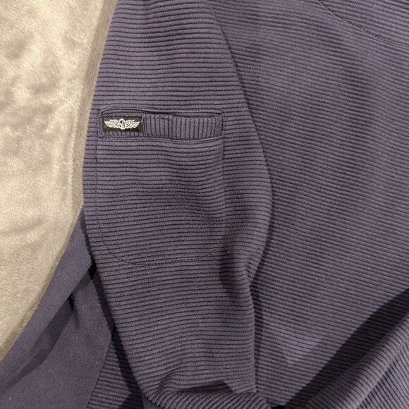 Straight Down 123rd U.S. Open LACC Golf Full-Zip Jacket Medium Navy Ribbed – Y2K - Picture 6 of 6